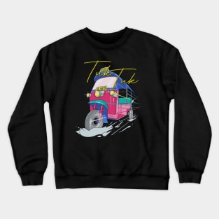 Tuk Tuk Illustration Crewneck Sweatshirt